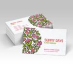 Linen card sample