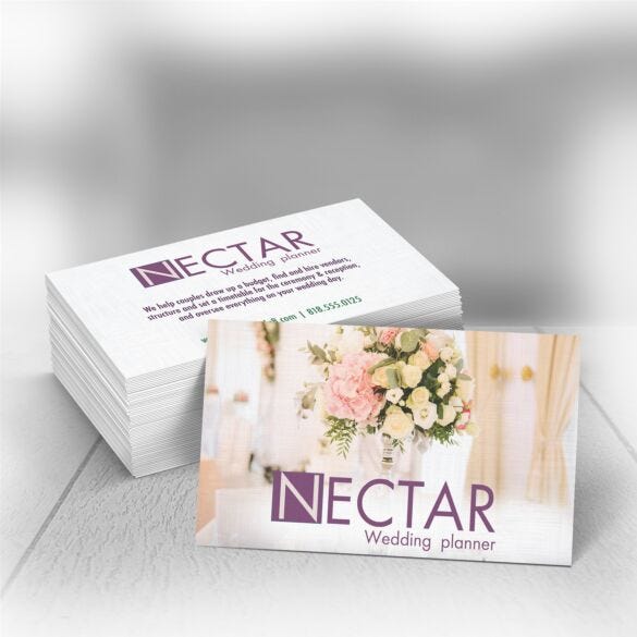 Linen uncoated business card example print