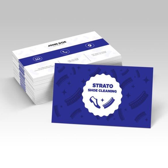Suede business cards with Velvet lamination, example print